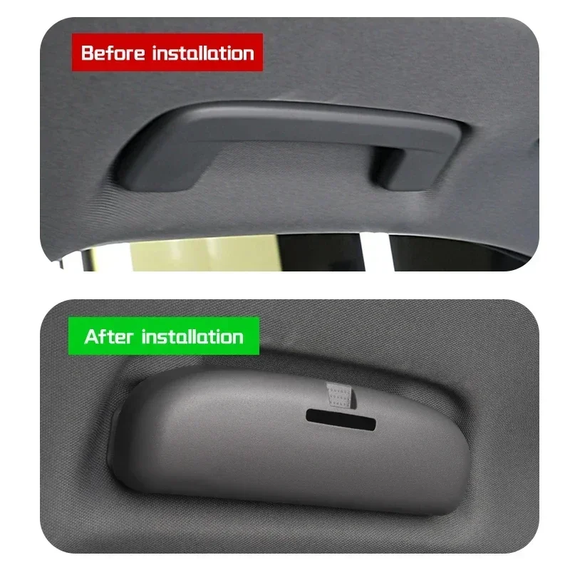 For Volkswagen Touareg 2018-2023/TALAGON/Tavendor Car Sunglasses Holder Glasses Case Storage Box Interior Refit  Accessories