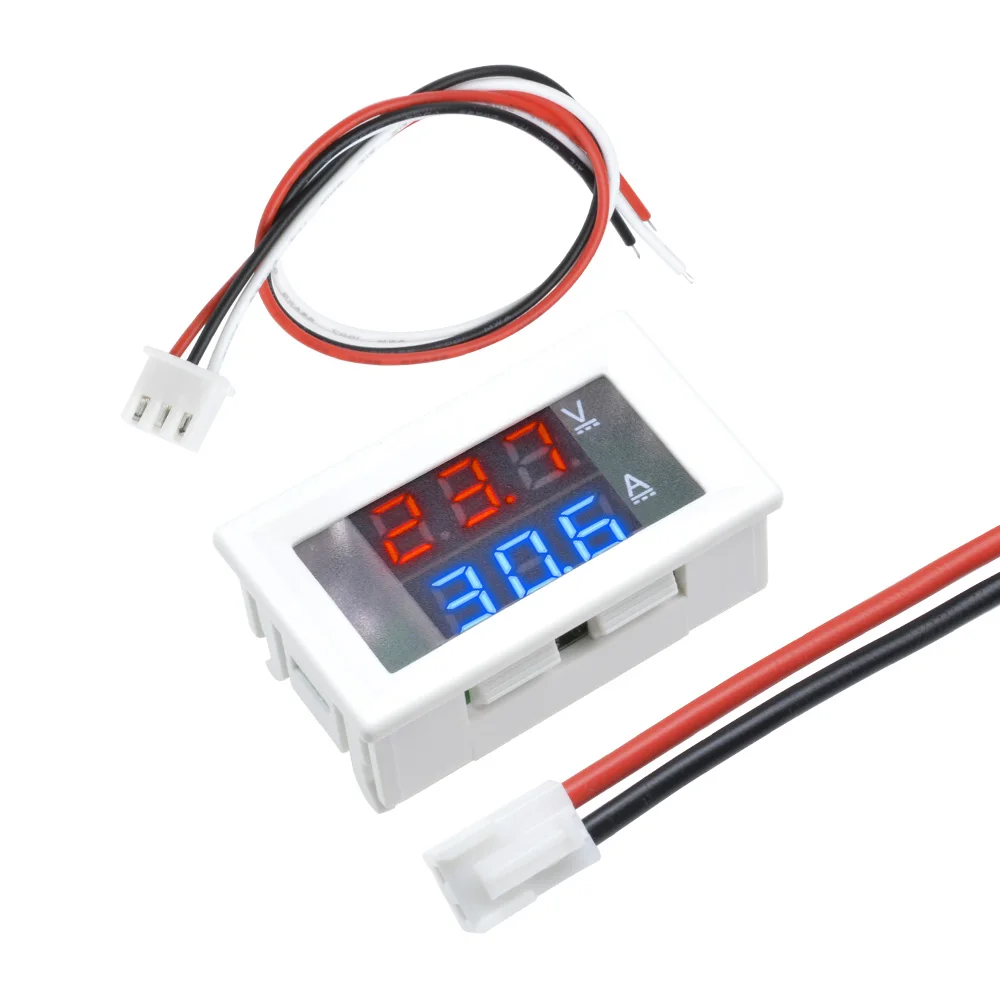 Voltímetro Digital con pantalla LCD, amperímetro, vatímetro, medidor de potencia y corriente de voltaje, 12V, 24V, 36V, 100 W, DC 0-1000 V, 10A