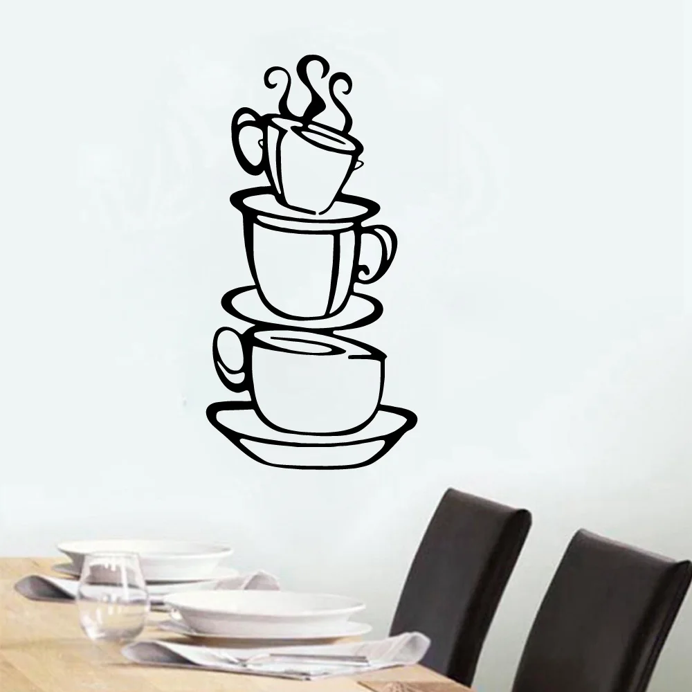 1pc Cartoon Female chef Vinyl Wall Sticker For Kitchen Wall Decor Waterproof Sweet Text Decal For Coffee Shop Wall