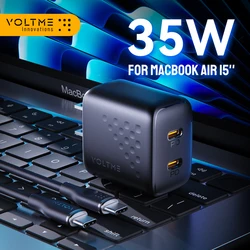 VOLTME 35W GaN USB C Charger Quick Charge 4.0 3.0 PD USB-C Charger For Macbook Air 15