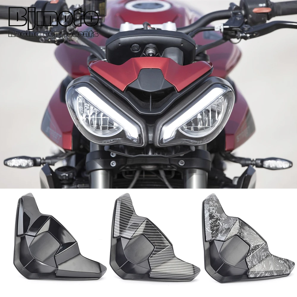 

For Triumph Street Triple 765 R/RS 2023 2024 2025 Motorcycle Upper Front Nose Headlight Fairing Cowls Cover