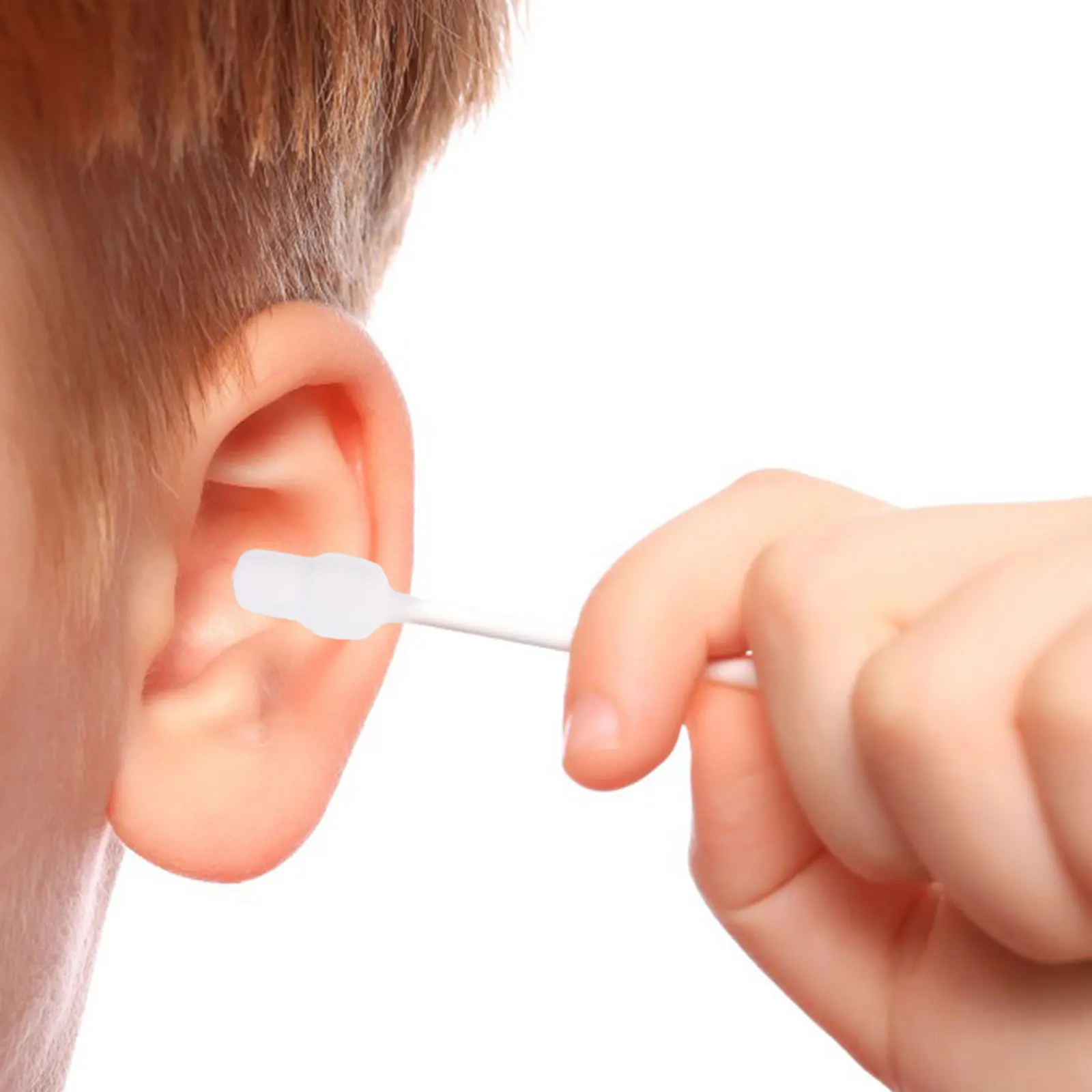 

110 pcs 1 Box Gourd Head Cotton Swabs Baby Safe Handle Cleaning Tool For Kids Home Use Buds Ear Supplies Beauty