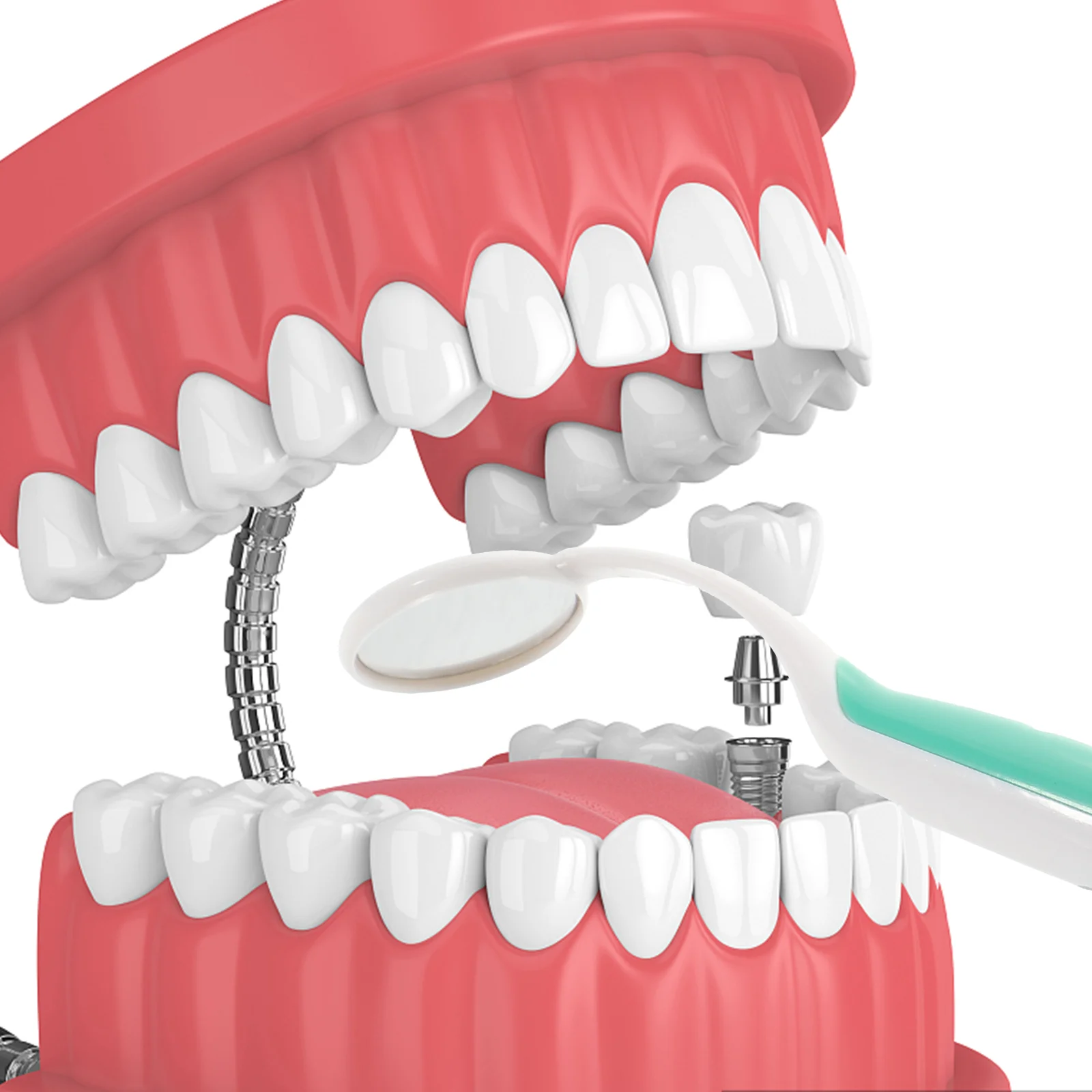 Miroir de dentiste pour l'intérieur de la bouche, outil de grattoir, accolades de spéculum, outils dentaires