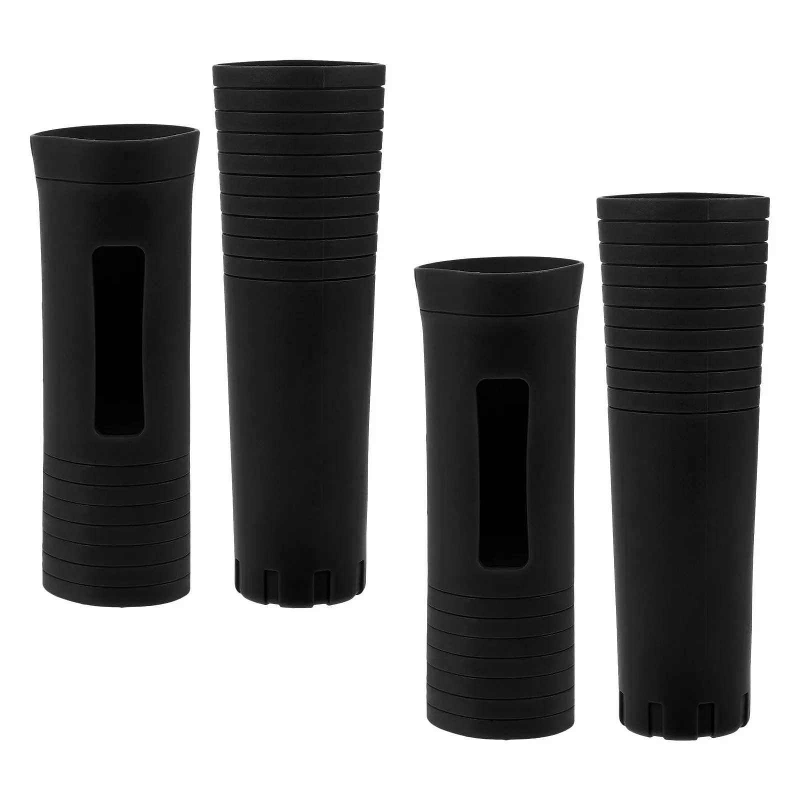 

2Sets Silicone Mic Handle Sleeve Shockproof Anti-Slip Protective Cover Wireless Handheld Microphone for Karaoke