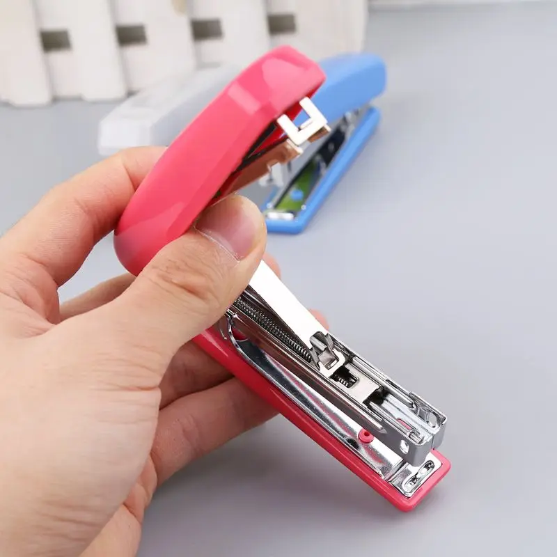 Portable Metal Manual Stapler Uses No.10 Desktop School Office Supplies Q1JC
