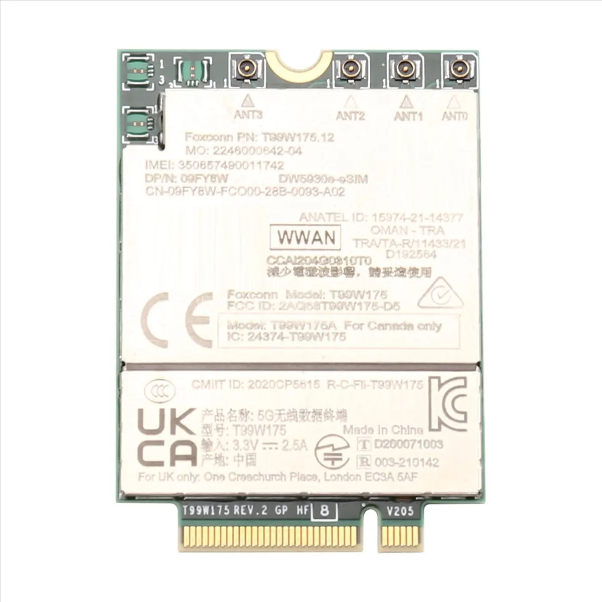 ABAN T99W175.12 DW5930e X55 5G Module 1R4FV DP for Laptop 5430 7330 7430 7760 9420 9520