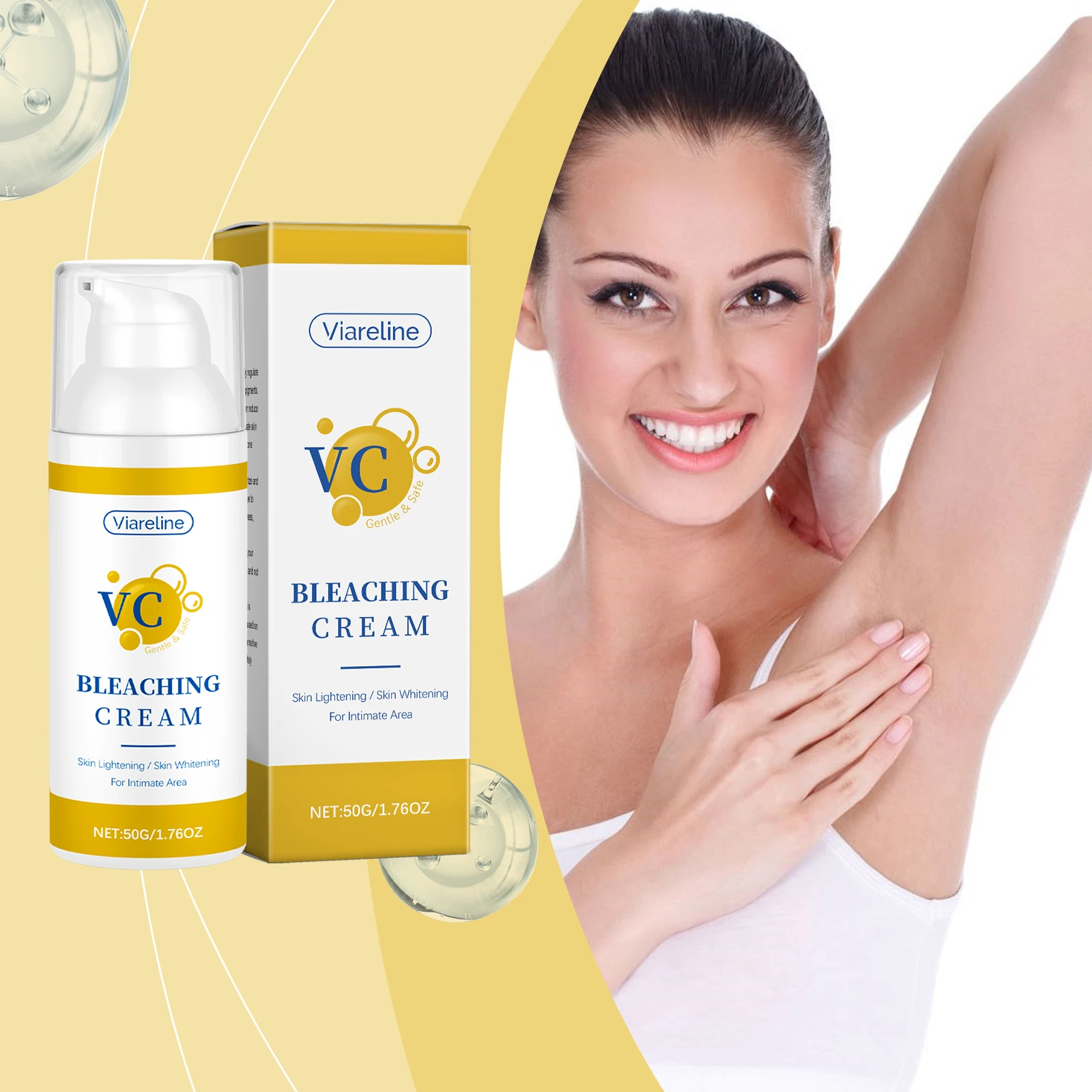 

Body Care Skin Brightening Cream To Support Gentle Moisturizing, Nourish & Tighten Skin, Improve Smooth Translucent Texture