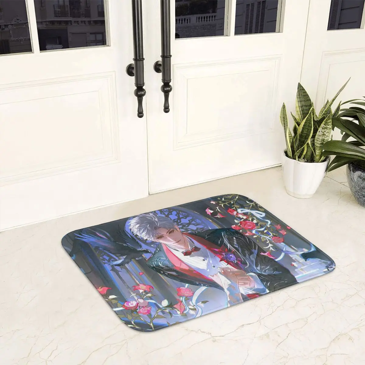 Cartoon L-Love And D-Deepspace Non-slip Doormat Floor Mat Durable Carpet Rug for Kitchen Entrance Home Living room Footpad Mats