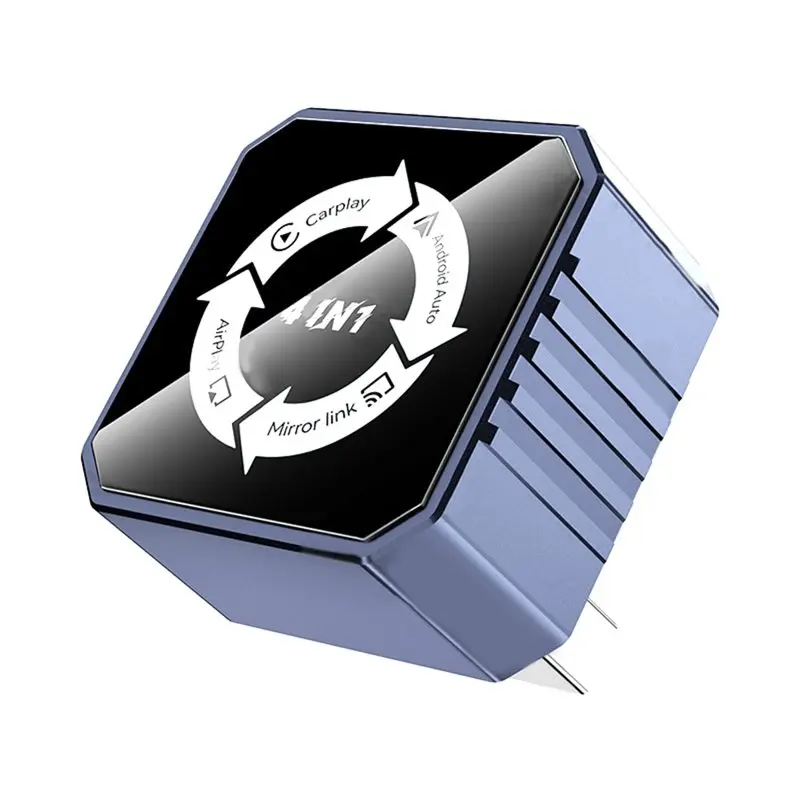

Беспроводной адаптер 4-в-1 для CarPlay: AI Box Dongle с поддержкой AirPlay/Mirror Link/Android Auto/CarPlay, Bluetooth и Wi-Fi