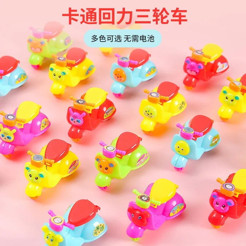 2Pcs Cartoon Cute Colorful Mini Simulation Motorcycle Pull Back Car Toys Kids Birthday Party Favor Inertia Motorcycle Toys