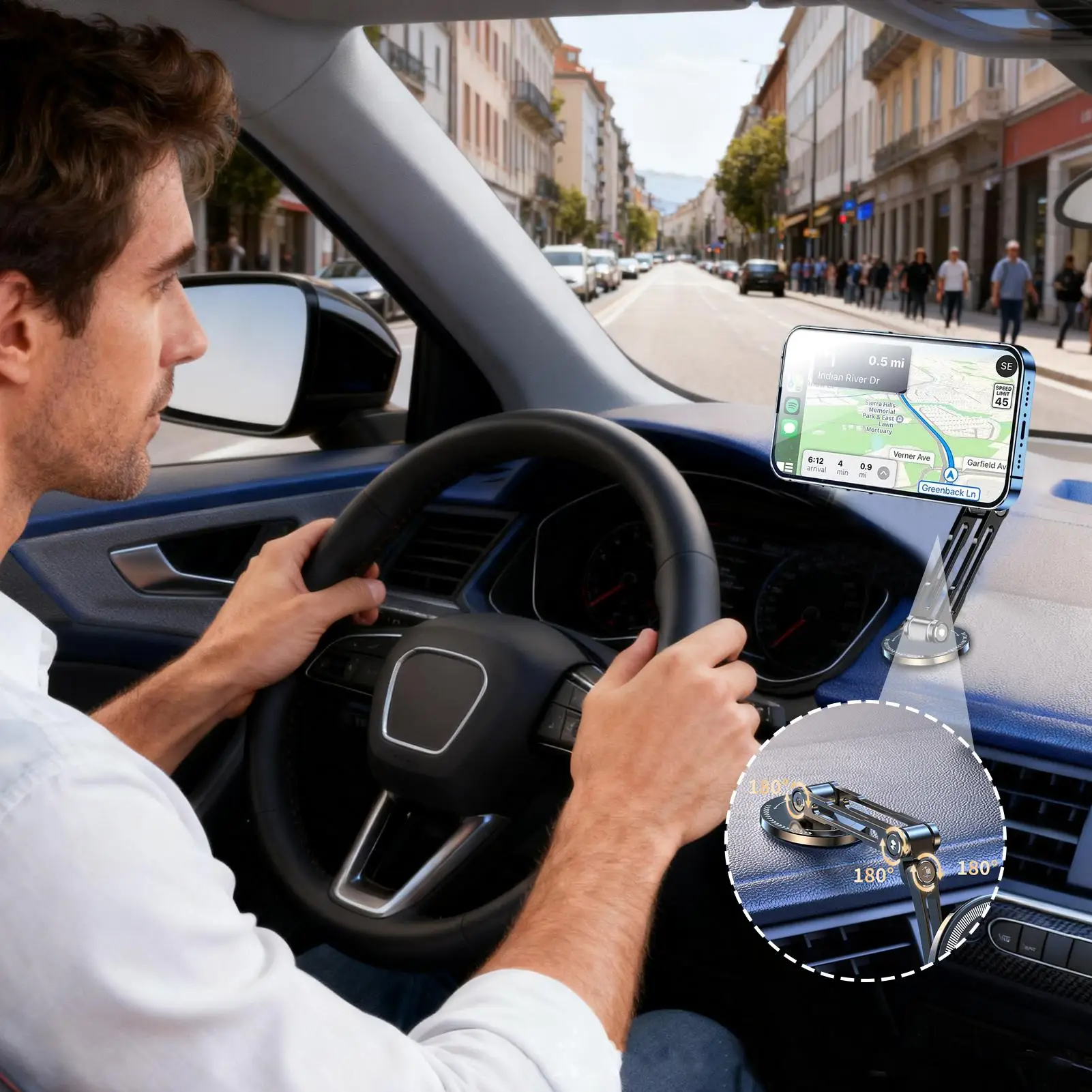 

Магнит для телефона для автомобиля, складные регулируемые автомобильные аксессуары, магнитное крепление для телефона, автомобильные аксессуары для приборной панели, лобовое стекло грузовика