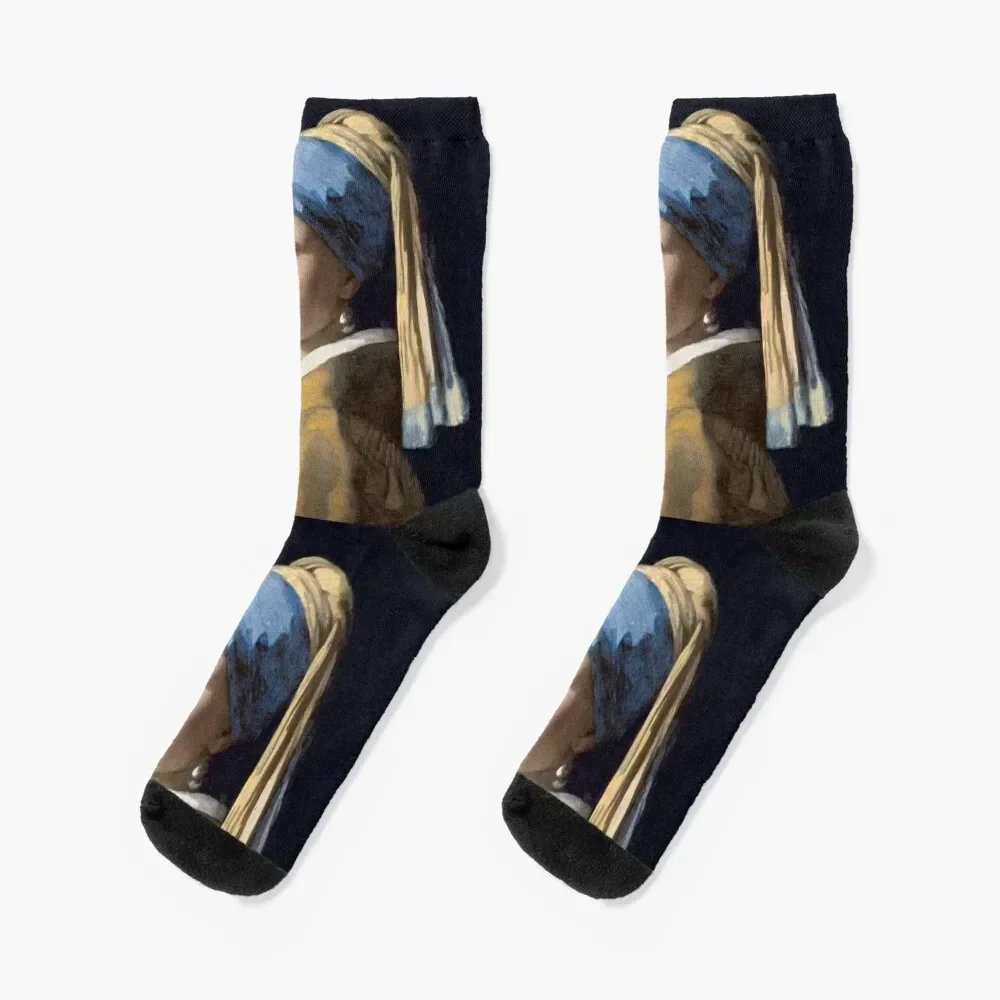 The Girl With A Pearl Earring Socks anti slip football luxe Socks Men Women's