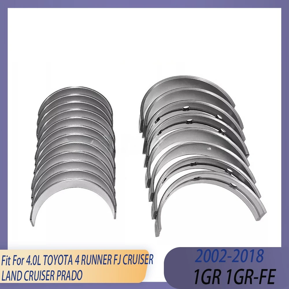STD Engine Main & Connecting Rod Bearing Set Fit 4.0 L T Gas 02-18 1GR 1GR-FE For TOYOTA 4 RUNNER FJ CRUISER LAND CRUISER PRADO