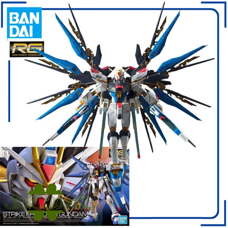 

В наличии Bandai, оригинальная подлинная модель Gundam RG 1/144 STRIKE FREEDOM GUNDAM, встроенная модель Animator, высокое качество, коллекционные предметы, подарок