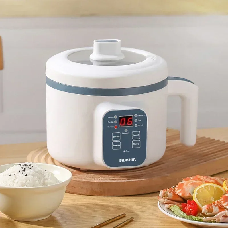 Mini Rice Cooker Household HotPot Multifunctional Rice Cooker with Steamer Single/Double Layer Non-Stick Electric Cooker EU Plug