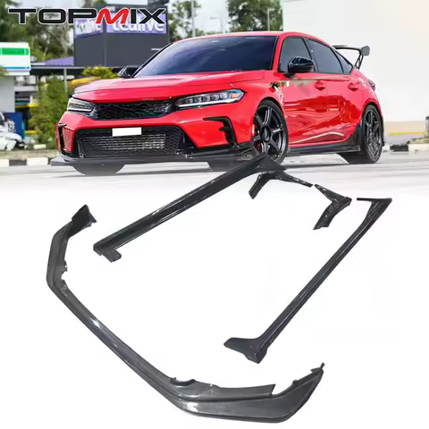 For Honda Civic Type-R FL5 11th Gen Body Kit Carbon Fiber Front Lip Side Skirts Rear Bumper Corner Guards