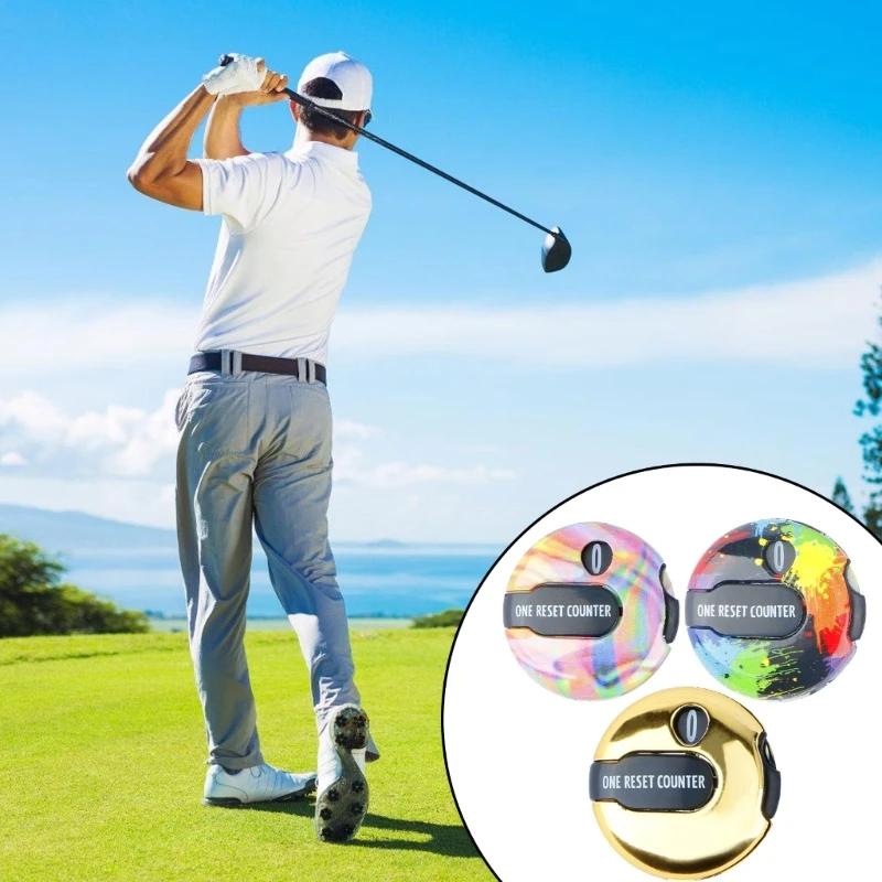 Colorful Golf Score Counter Clickers Golf Strokes Counter Scoring Keeper Golf Attachment Accessories for Women and Men