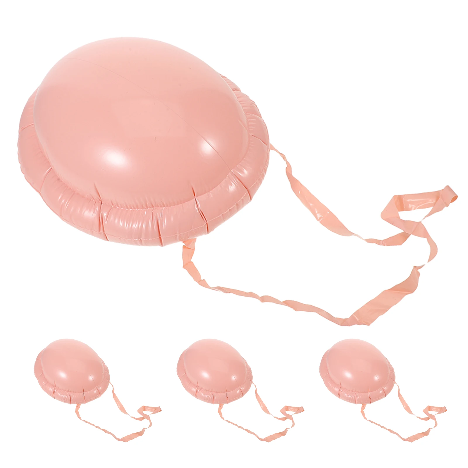 

4Pcs Inflatable Pregnancy Belly Prop Santa Christmas Costume Accessory Reusable Fake Bump for Family Parties Street Performances