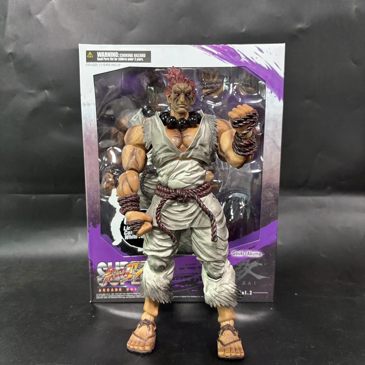 لعبة شخصيات الحركة Play Arts Kai Gouki Akuma ذات اللون المحدود باللون الأبيض Cer Ultra Street Fighter IV: لعبة شخصيات الحركة Final Challengers 1/12 #2