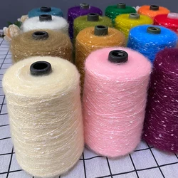 500g Coloured Dot Mohair Wool Yarn For Thin Angora Jumper Crochet, Soft Handmade DIY Scarf Shawl Hat Yarn