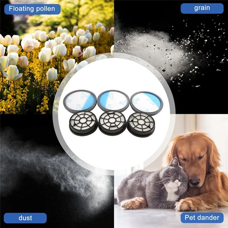 Filtro ABJN con cepillo de limpieza para Rowenta Swift Power Cyclonic RO2932EA RO2933EA RO2957EA RO2981EA RO2910EA RO2913EA