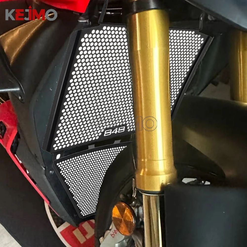 Fit For Ducati Streetfighter 848 2012 - 2016 1098 2009 - 2017 Upper and Lower Motorcycle Radiator Guard Protector Grille Cover