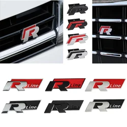 ABS Metal Car Goods Front Hood Badge Grille buckle Styling stickers Decoration For Volkswagen Golf 4 Golf 5 Touran GTI R Line