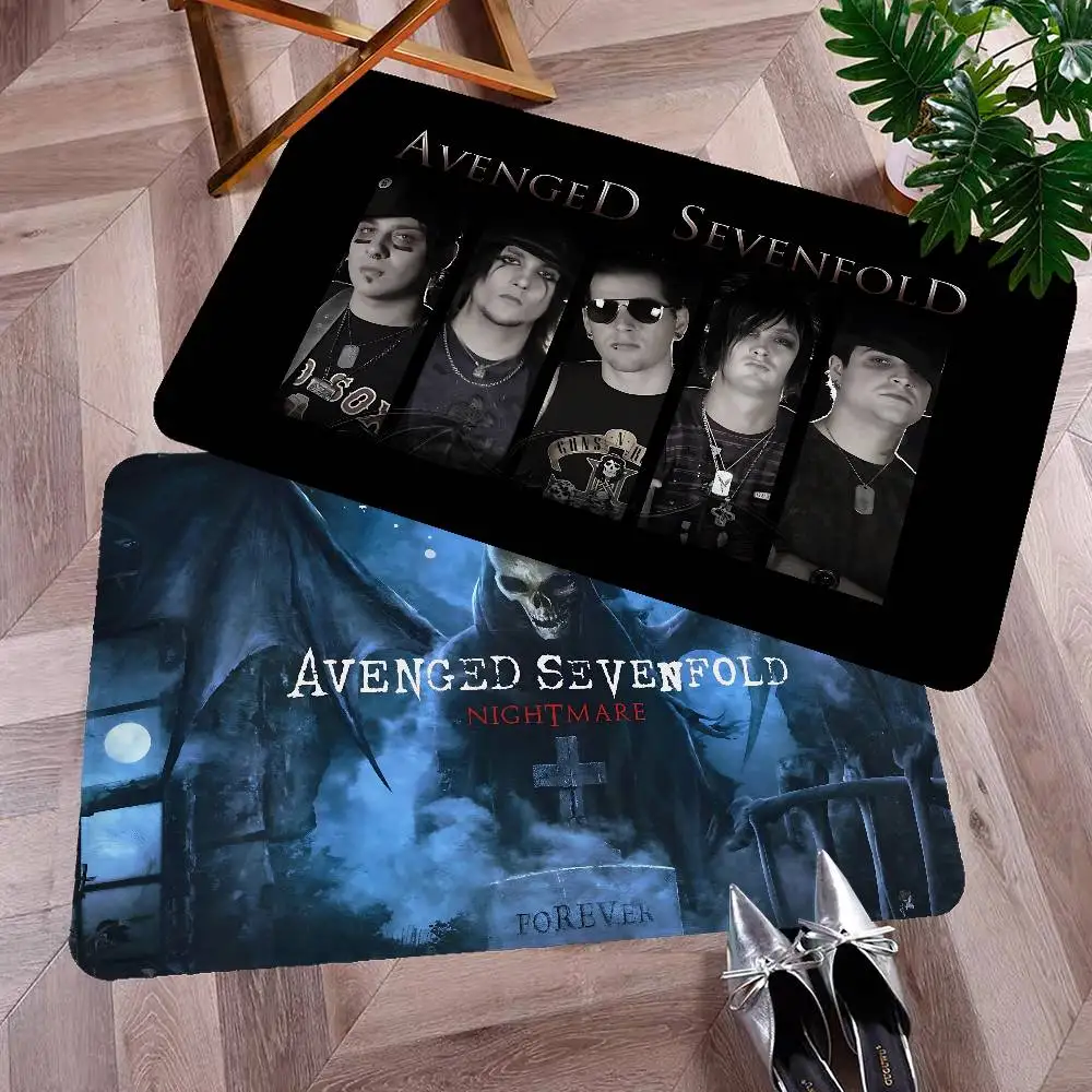 Classic A-avenged Band S-sevenfold Bathroom Mat Anti-slip Absorb Water Long Strip Cushion Bedroon Mat Welcome Doormat