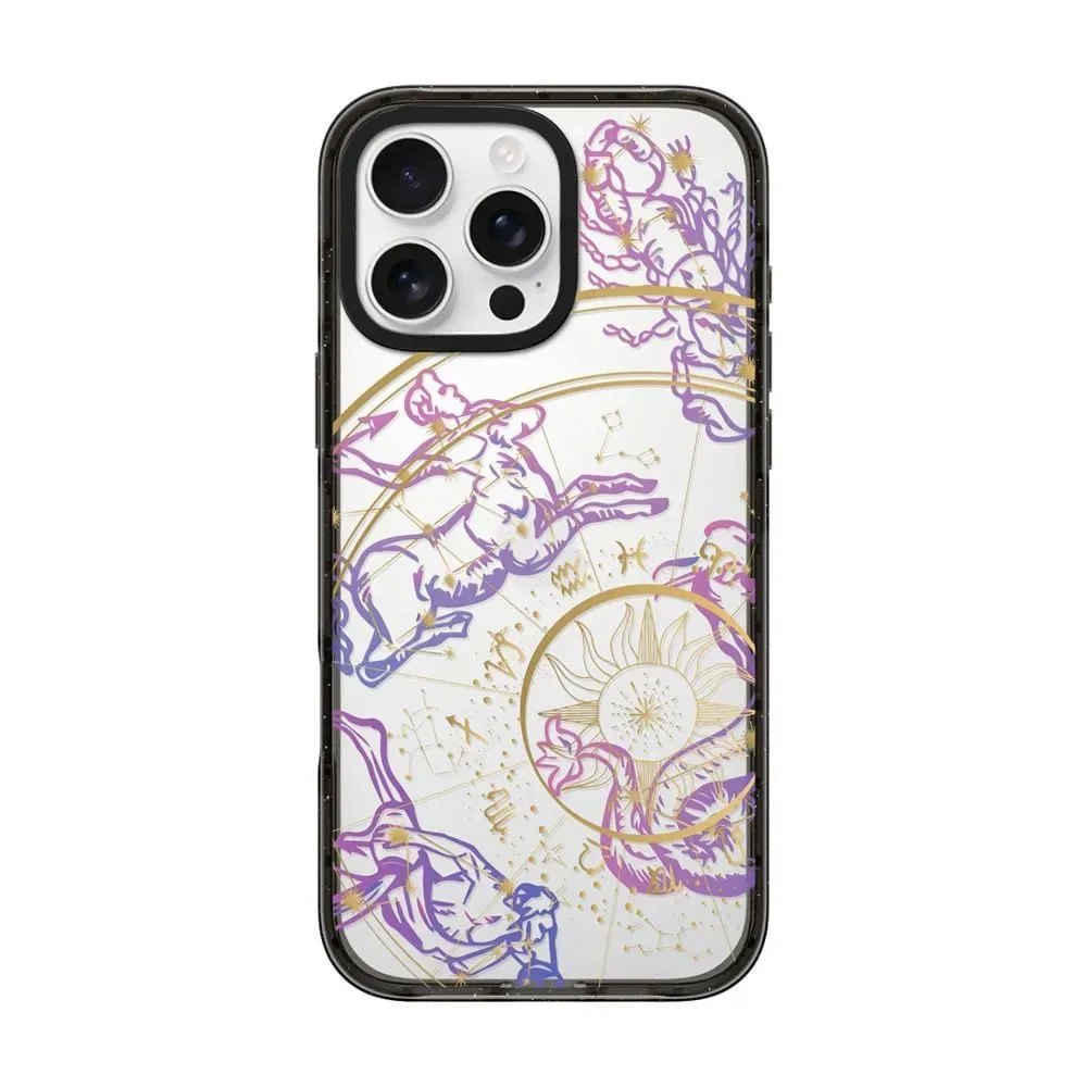 Criativo céu 2.0 acrílico borda preta magnética capa de telefone para iphone 17 16 15 14 13 12 pro max caso