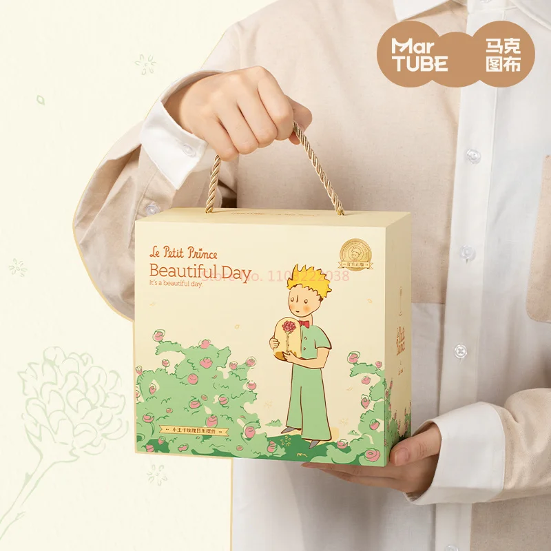 2025 Martube Little Prince Rose Perpetual Calendar Desk Ornament Creativity Figure Boyfriend Girlfriend Bestie Birthday Gift