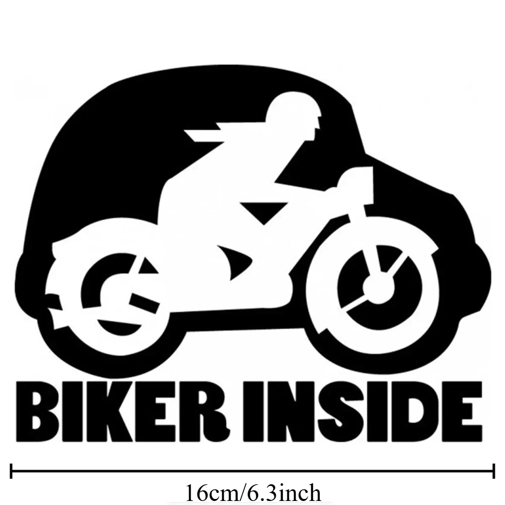 Respect For Bikers Vinyl Sticker, 16cm Waterproof Decal for Helmet, Tank & Car Body, Ideal Gift for Riders Length 18cm