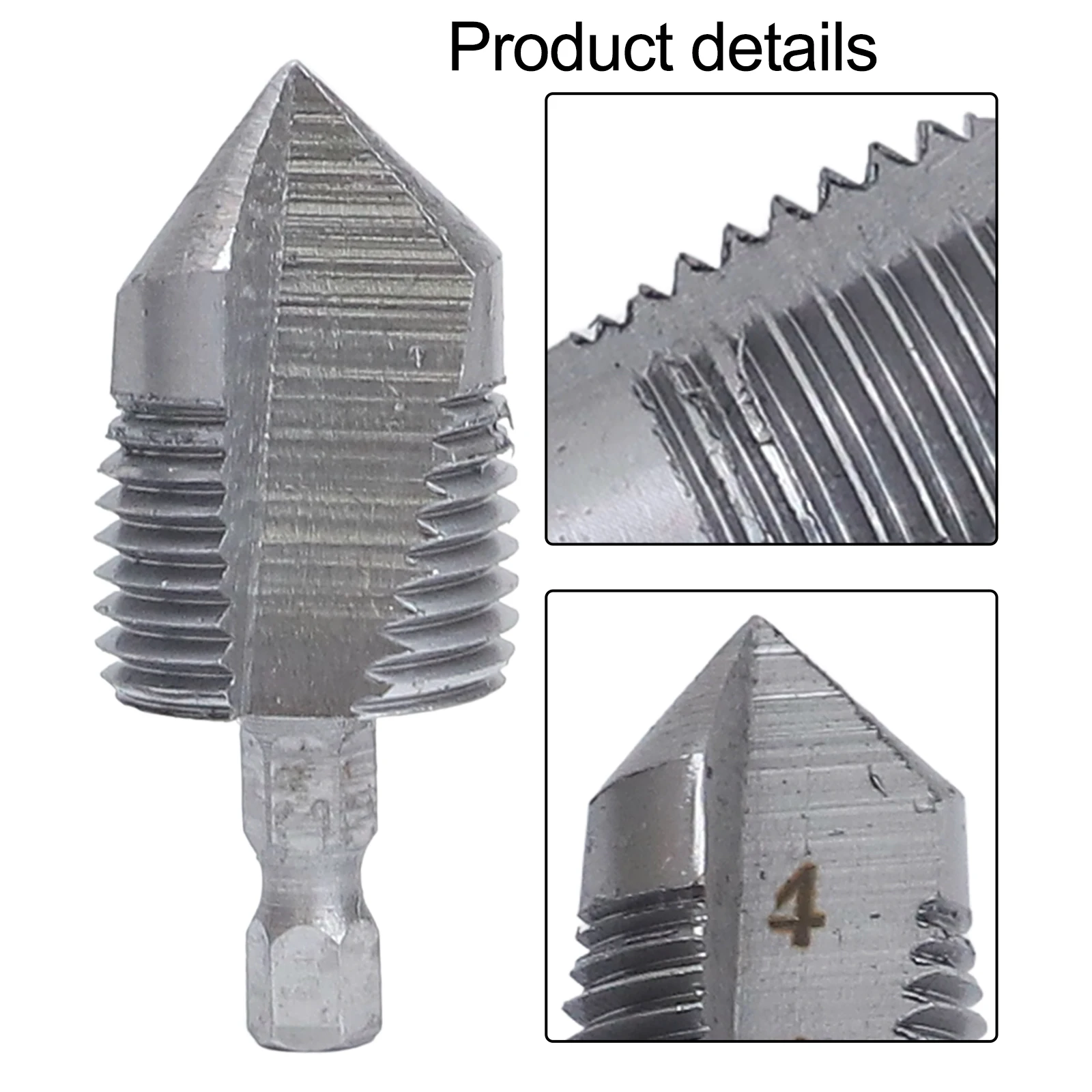 

Easy to use Hexagon Shank Drill Bit Designed Specifically for Water Pipe Internal Threading Tasks on Commonly Used PVC Sizes