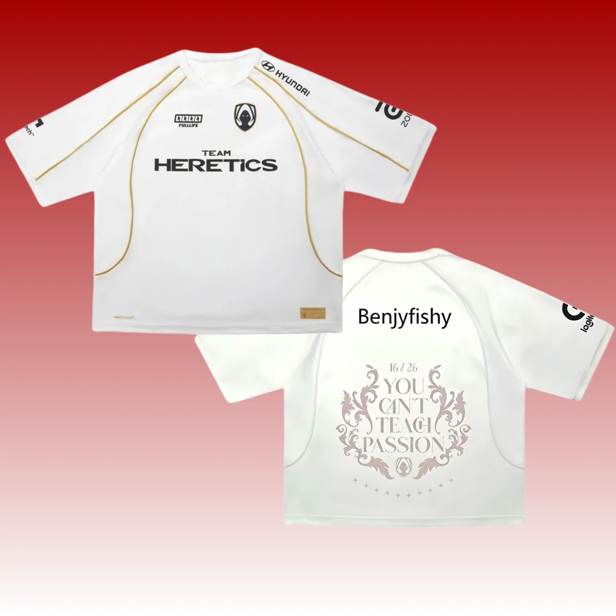 

2026 New Uniform Team Heretics Jersey Men's Fashion Esports Club Fans T-shirt LEC Game Tees Streetwear White Custom ID Tops