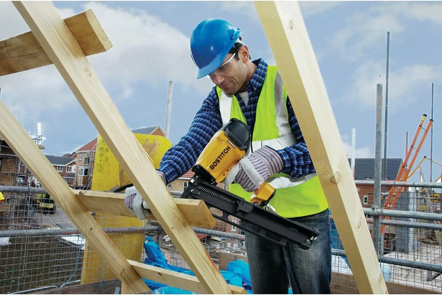 Pregador de enquadramento, cabeça redonda, 1-1/2 polegadas a 3-1/2 polegadas, pneumático (F21PL)