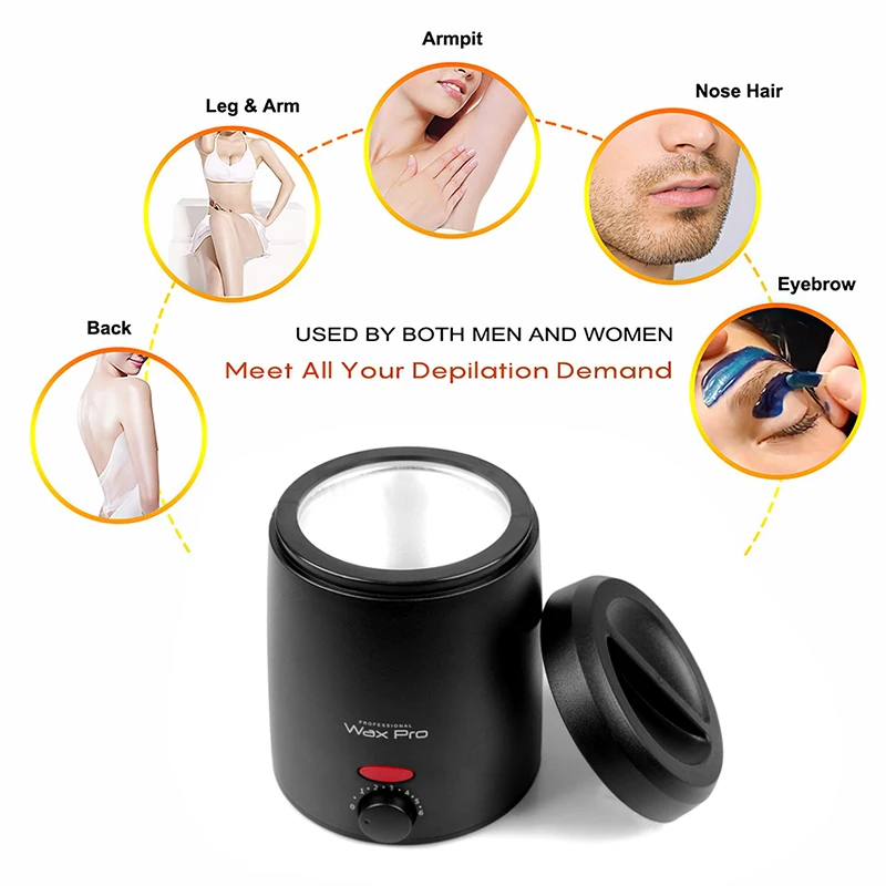 200ML Wax Heater Control Wax Melting Furnace Adjustable Temperature Rapid Heating Easy to Clean The Whole Body Epilator view 5