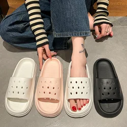 New Summer Couple Bedroom Slides Ladies Flip Flops Thick Bottom Sandals Eva Cloud Slippers Men Women Soft Home Outdoor Slippers