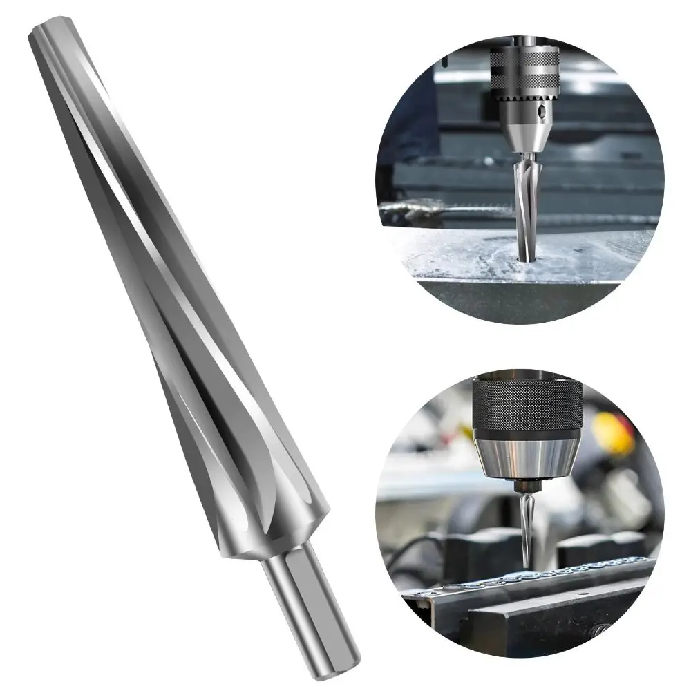 シャープテーパーリーマー保護ボックス耐久性のあるリーマードリル耐摩耗性高硬度 7 度ボールジョイントテーパーリーマー DIY