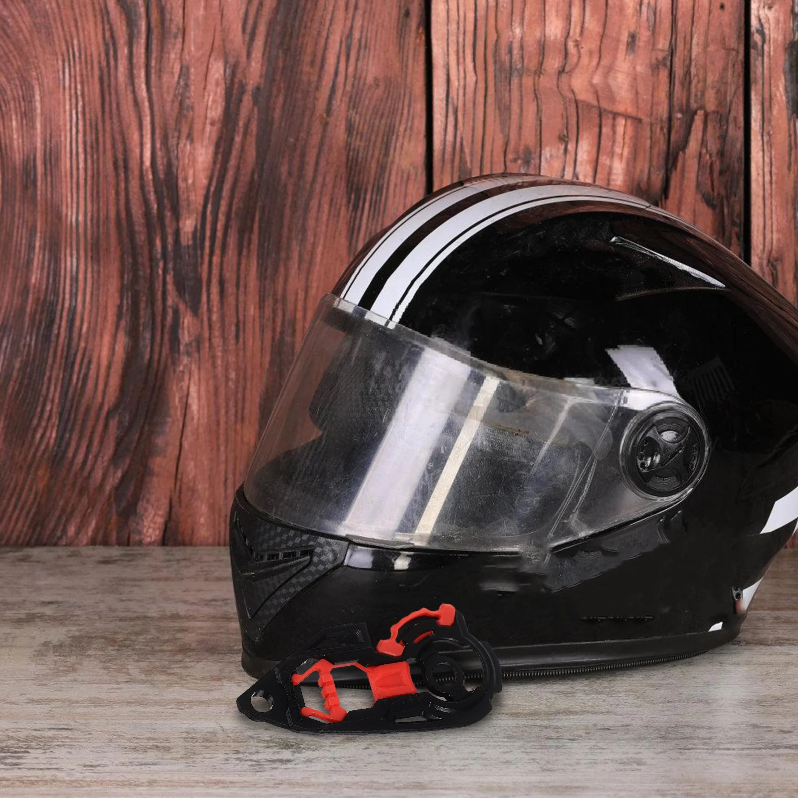 

2Pcs Visor Base Motorcycle Shield Plates Replacement Set Uv Rain Resistant Stable Fit Easy Clean for All Riding