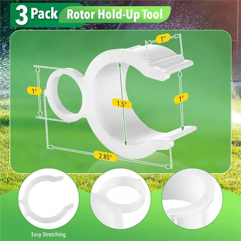A72P Nozzle Insertion Collar, For Hunter, Sprinkler Adjustment Tool For Rain Bird Series 5000- 3 Pack Rotor Hold Up Tool