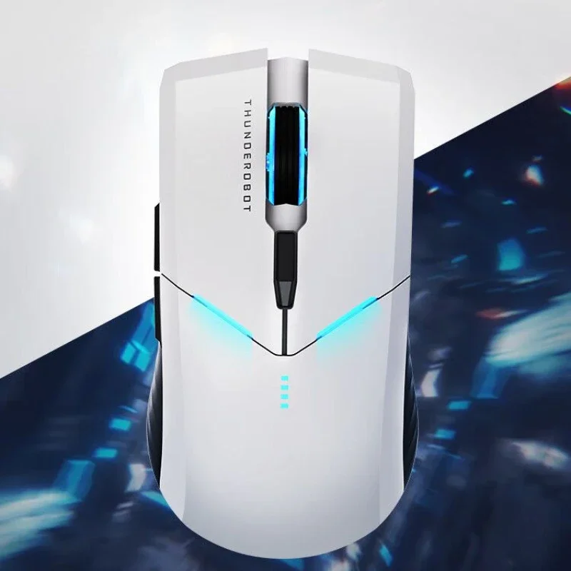 THUNDEROBOT ML701 White Shark ML702 Mouse leggero wireless dual-mode Esports Computer da gioco per PC Laptop Tablet Computer