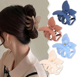 Fermaglio per capelli a farfalla opaca carino farfalla artigli decorativi per capelli mollette solide piccole Clip di squalo accessori per capelli coda di cavallo da donna