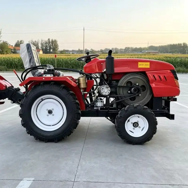 Customized 4WD High-Power Tractor Rotary Tiller, New Wheeled Rotary Tiller, Energy-saving & Time-saving Four-wheel Cultivator