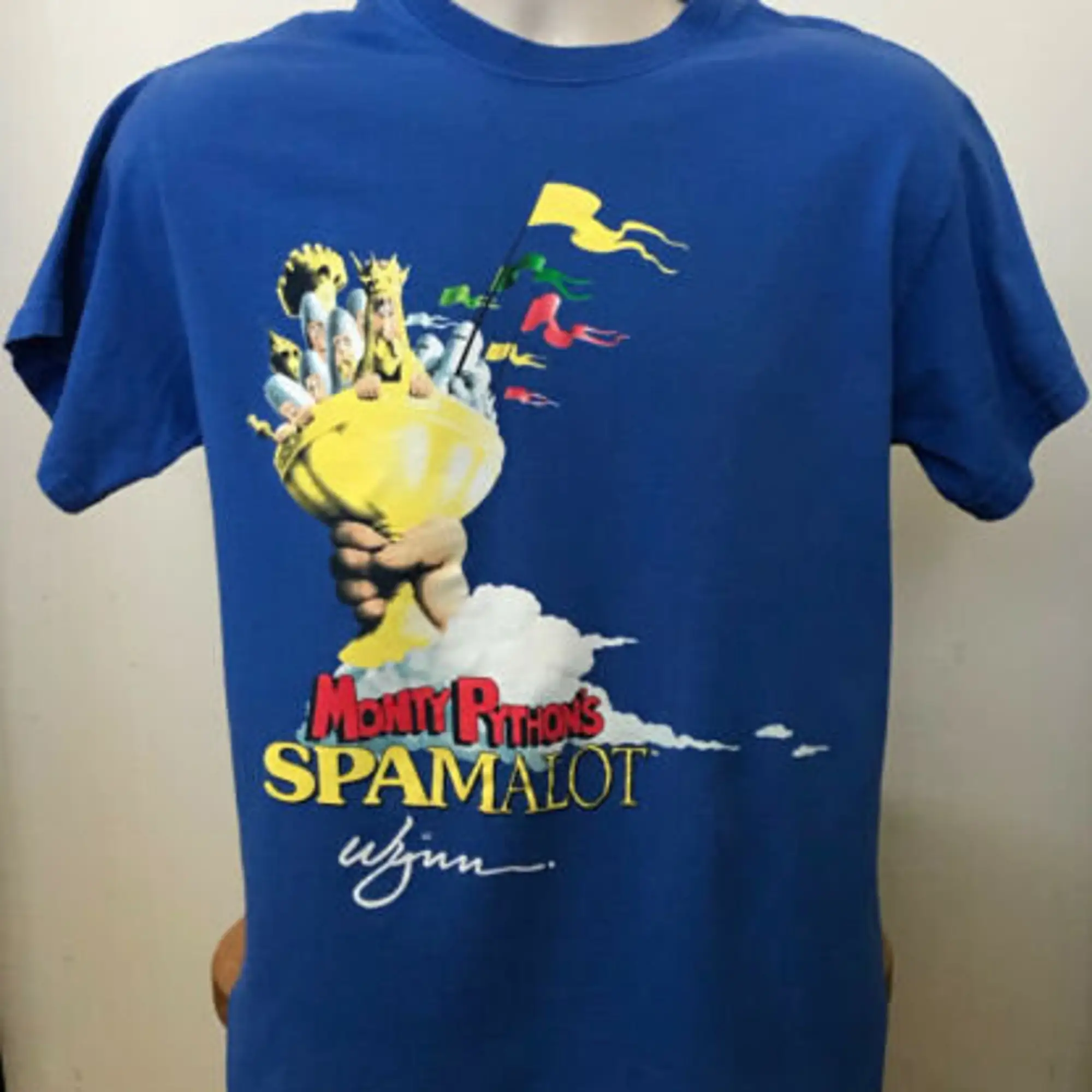 Vintage Spamalot T Shirt Monty Python Wynn Las Vegas Adult Medium Slender Small