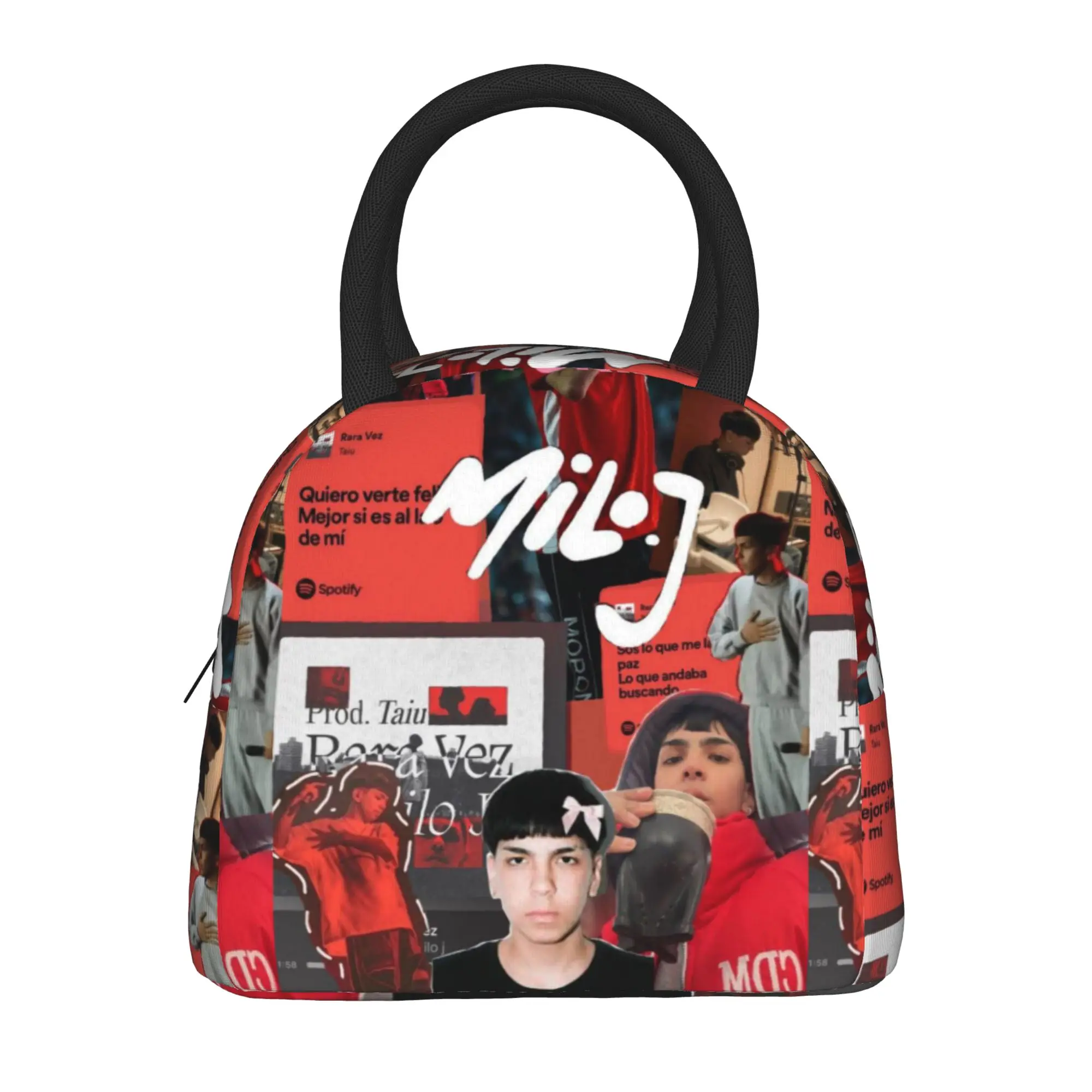 Milo J Rapper Music Album Tour Merch Insulated Lunch Bag For Outdoor  Food Container Reusable Cooler Thermal Bento Box