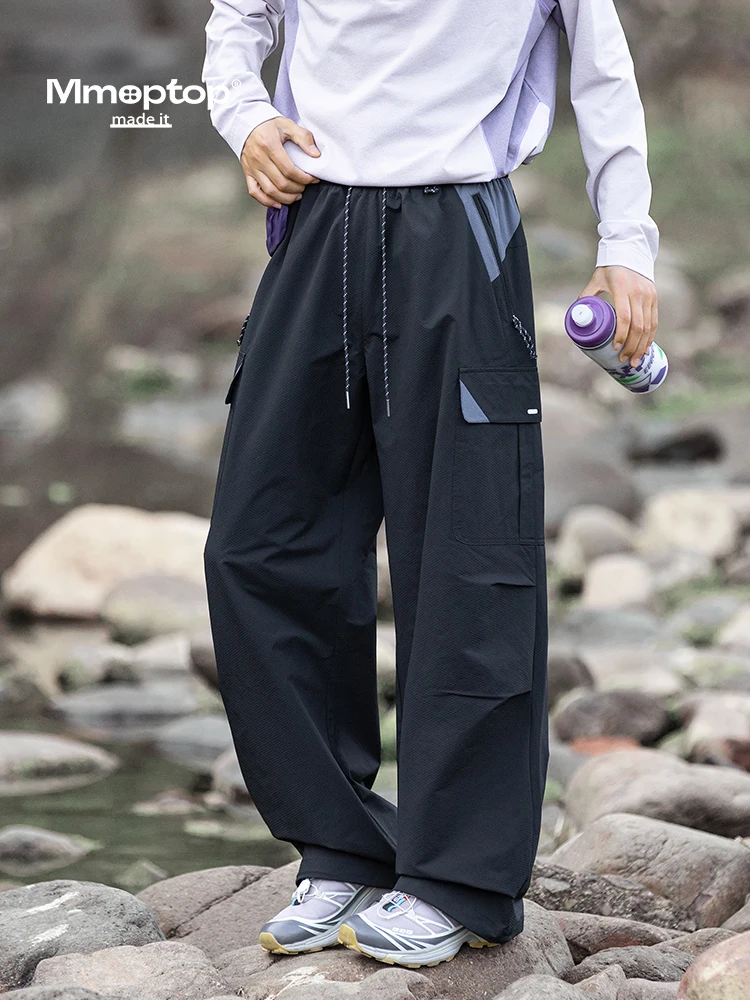 

MMOPTOP American Sle, мужские рабочие брюки для активного отдыха, весенние водонепроницаемые брюки прямого кроя, свободные повседневные брюки из полиэфирного волокна
