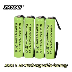 AAA 1800mah NiMH 1.2V Rechargeable Battery with Solder Tabs for Philips Braun Electric Shaver, Razor, Electric Toothbrush, Toys