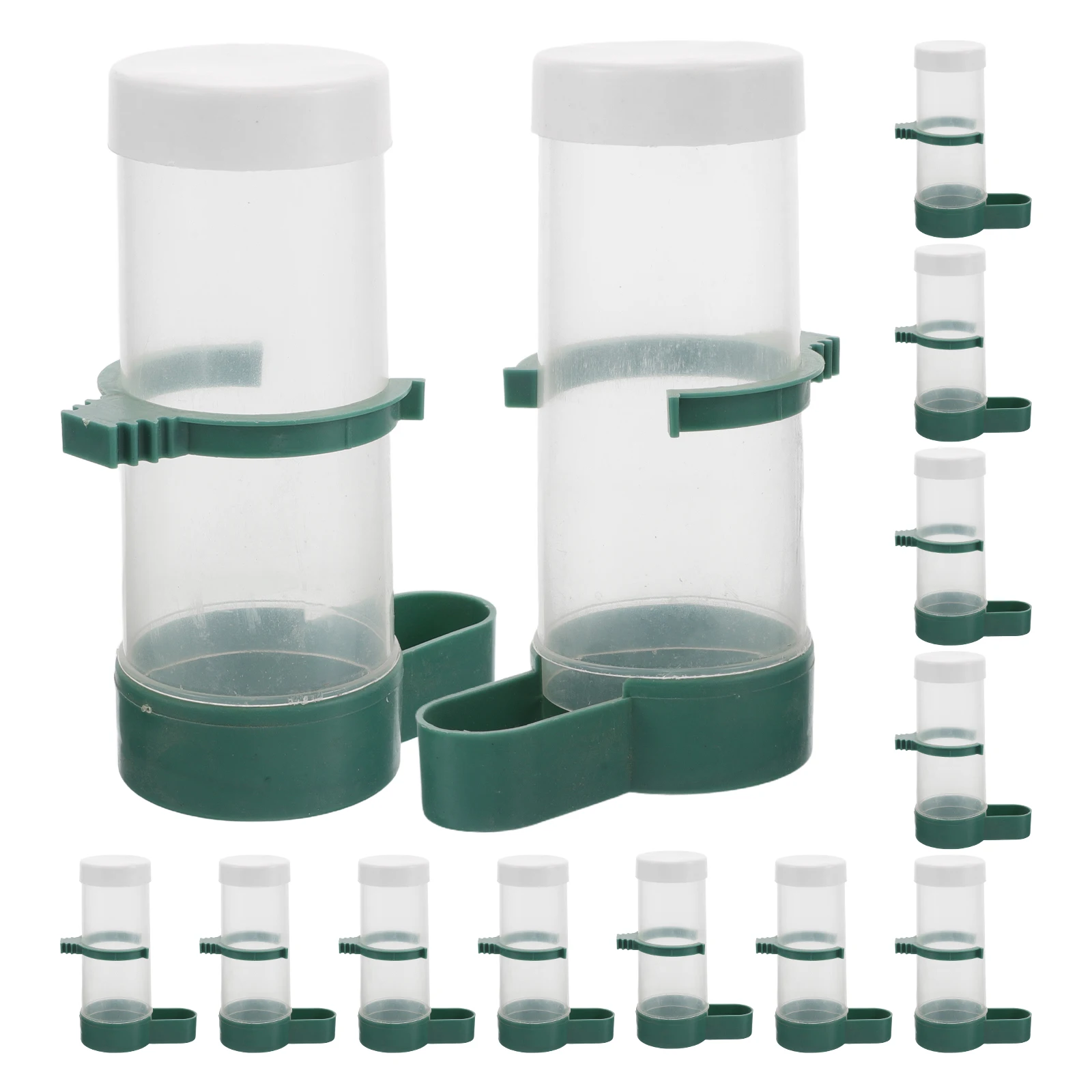 

20Pcs Bird Feeder Automatic Food Dispenser Cage Feeder for Parrots Budgie Cockatiel Lovebirds Indoor Pet Bird Supplies