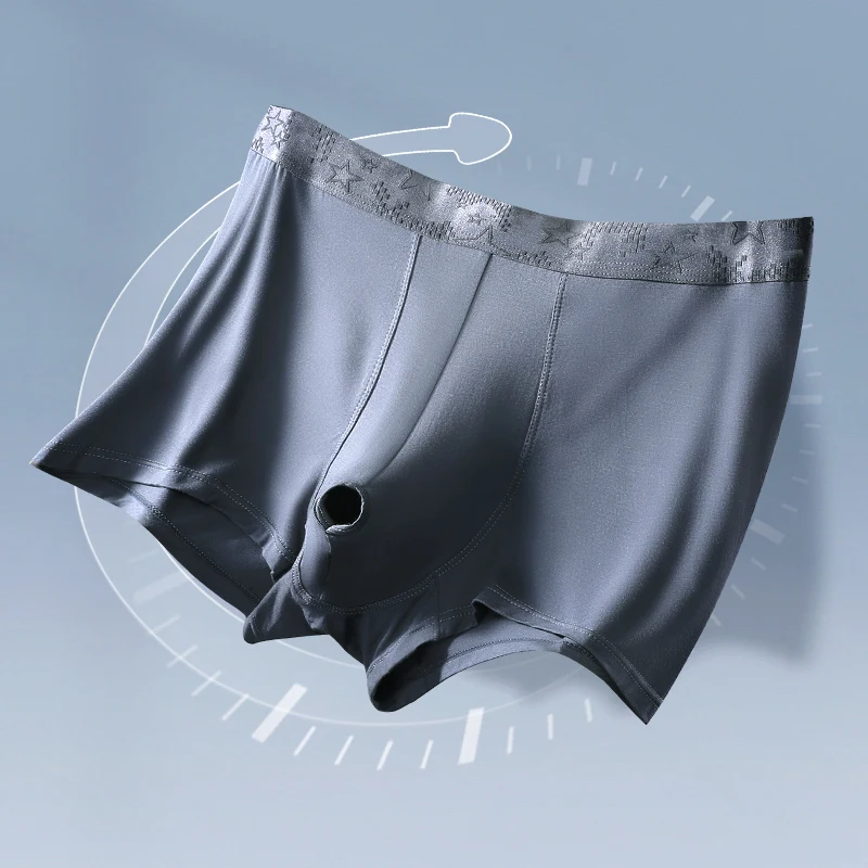 

Мужское нижнее белье из крайней плоти, шорты с разделенными пулями, поддержка мошонки головы, удобные брюки с четырьмя углами.