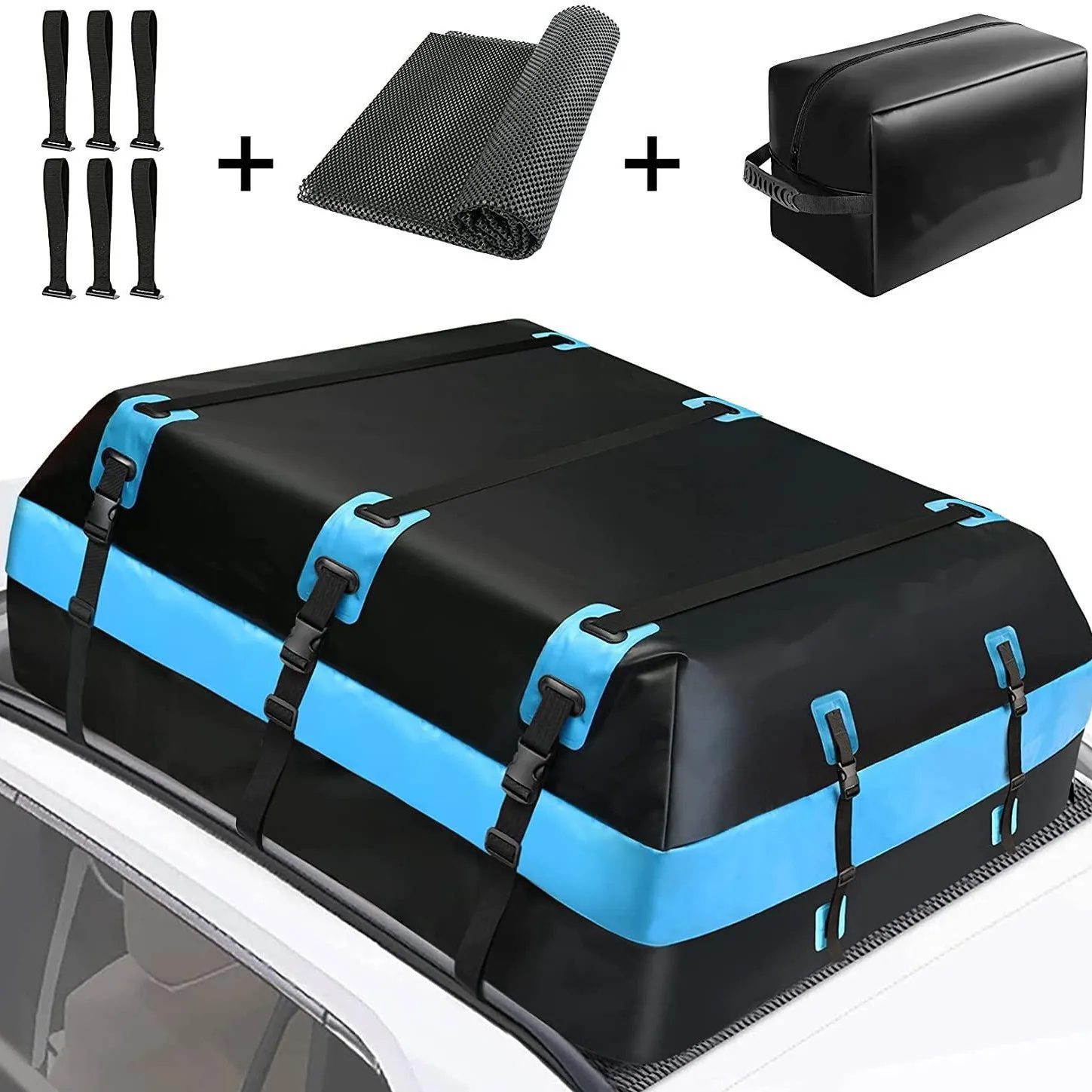 

Custom Wholesale PVC Waterproof Cargo Bag With Moisture-Proof Rooftop Carrier Outdoor Bags For Roof Luggage Storage
