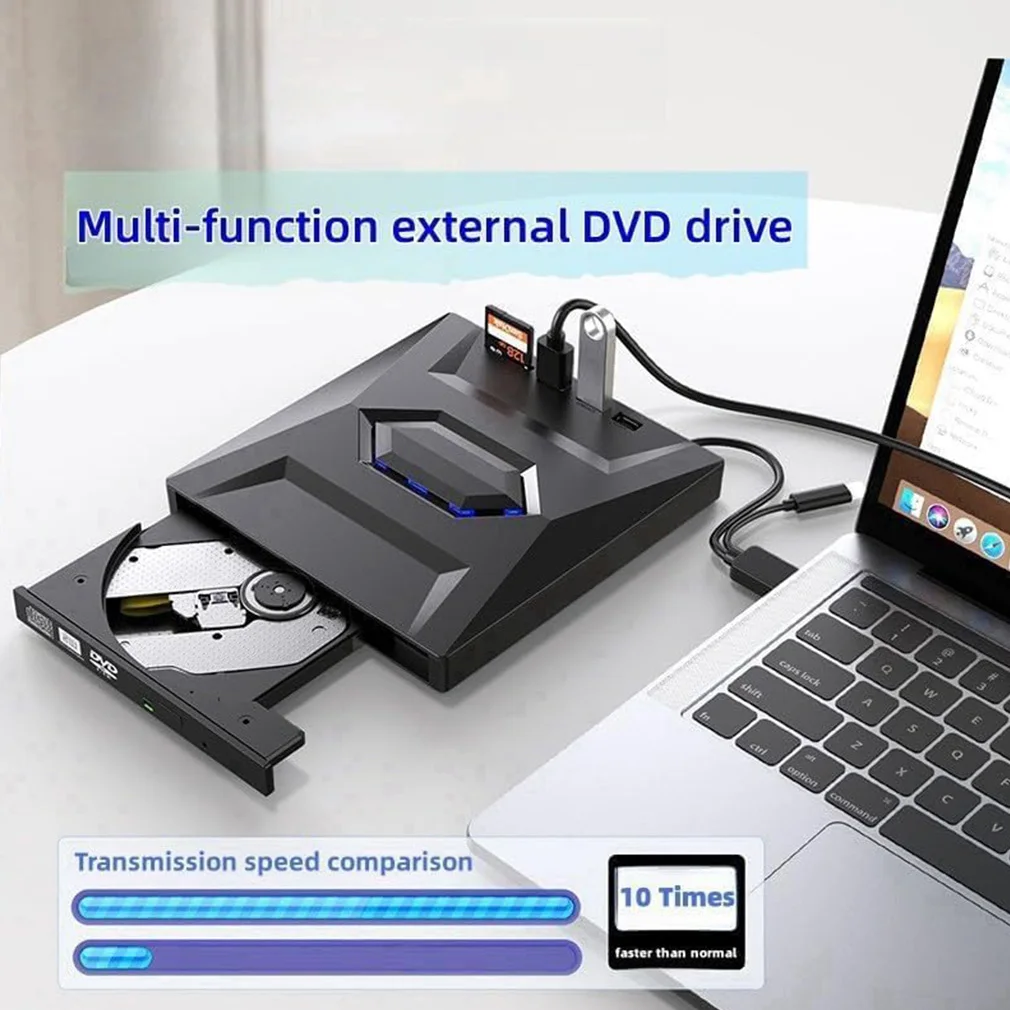 Hot 7-in-1 DVD BD CD Burner USB 3.0 External Player SD TF Card Reading Function Drive for PC Laptop No Bluray Dropshipping